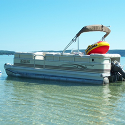 Photograph of Deck Boat and Pontoons